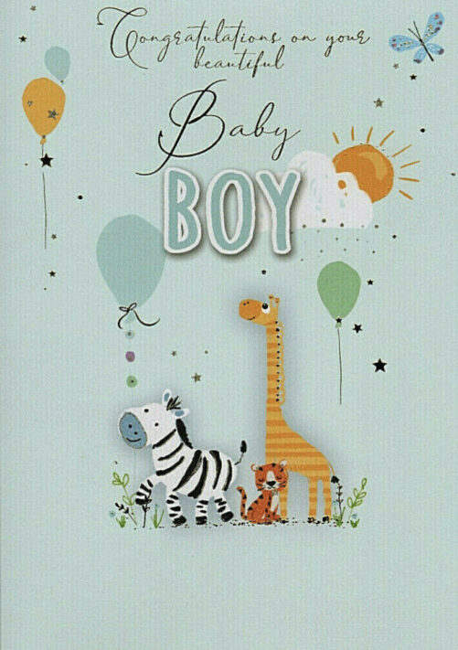 Beautiful baby boy card