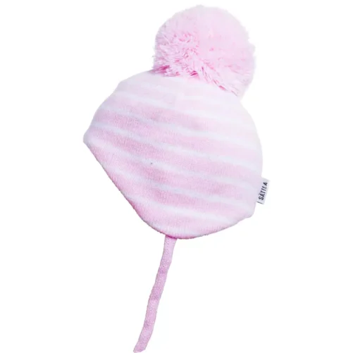 Satila of Sweden Gemini Pom Pom Hat Pink Stripe