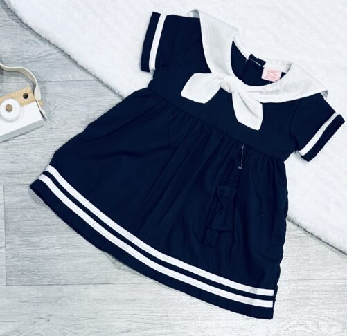 Navy Sailor Dress 6-9 Months