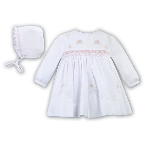 Sarah Louise Smocked Dress and Bonnet 013007