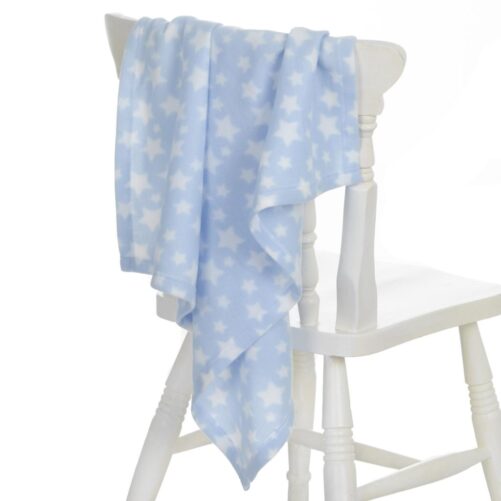 White and Sky Fleece Blanket - Image 3