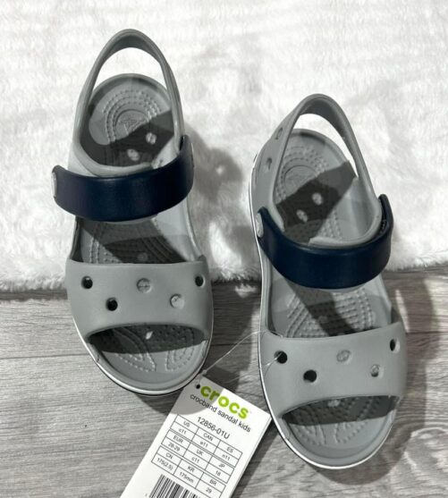 Grey and Navy Croc Sandal