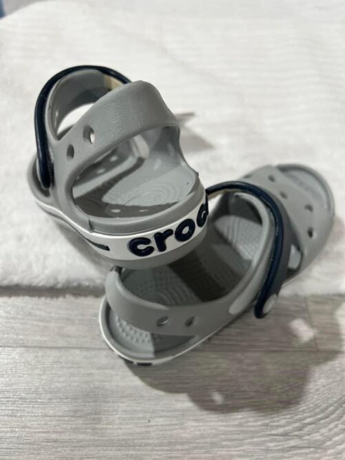 Grey and Navy Croc Sandal - Image 2