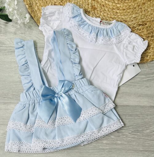 Blue Frill Dress Set