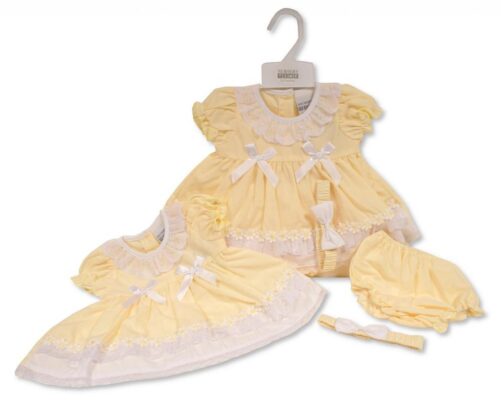 Lemon Daisy Bow Dress