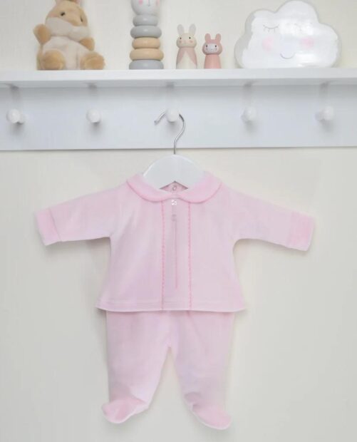 Pex Pink Classic Velour Two Piece Set