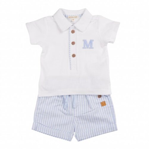 Mintini Stripe Logo Shorts Set 6316