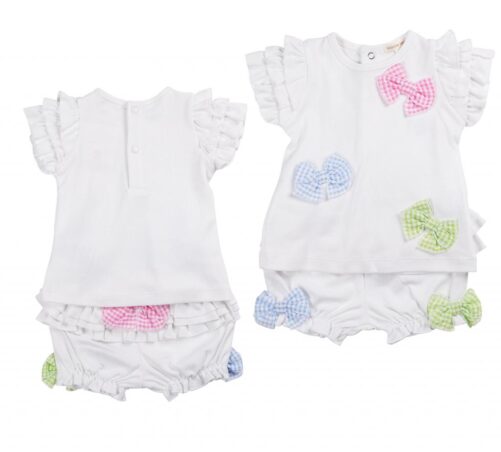 Mintini Colourful Bow Shorts Set 6415