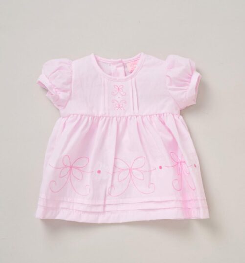 Pink Butterfly Dress Set