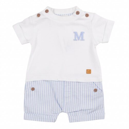 Mintini Logo Stripe Romper 6312