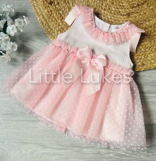 Wee Me Polka Dot Bow Dress