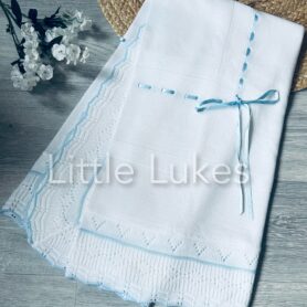 Blue Ribbon Fine Knit Shawl