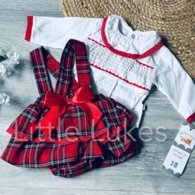 Tartan Bow Dress Set