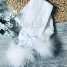 White Bow Scarf