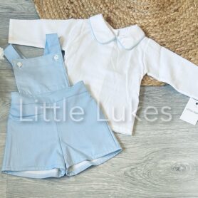 Little Nosh Sky Dungaree Set
