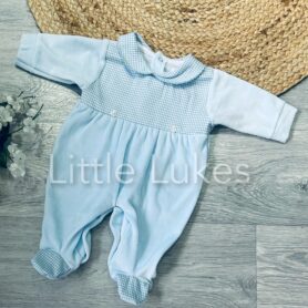 Sky Stripe Velour All In One