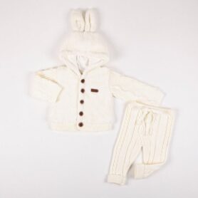 Ivory  Bunny Knit Two Piece Set