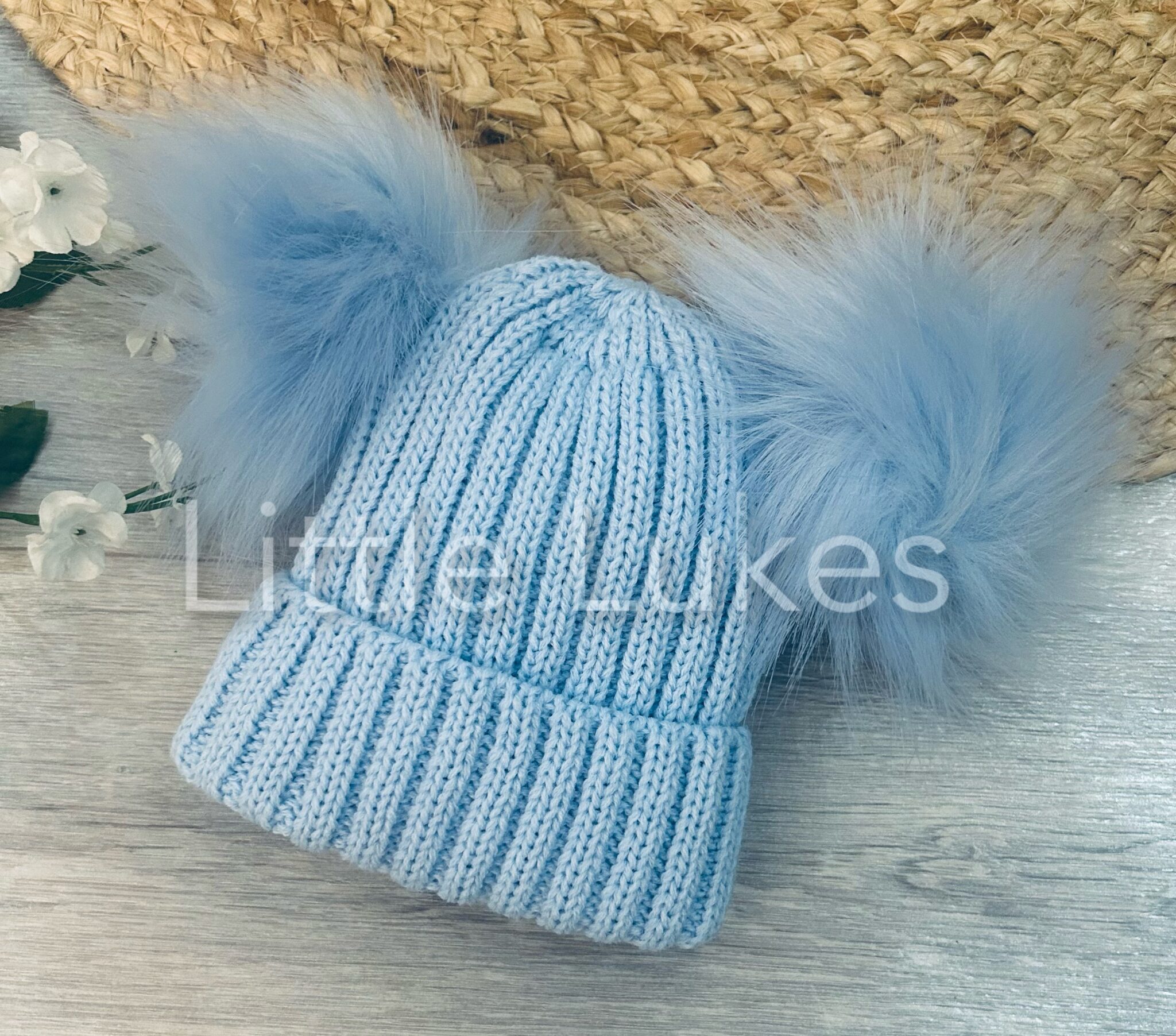 Kleo Kids Sky Double Pompom Hat | Little Lukes