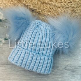 Kleo Kids Sky Double Pompom Hat