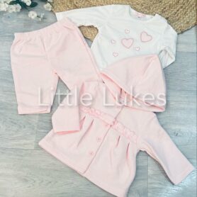 Hearts and Frill Three Piece Set