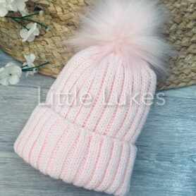 Kleo Kids Pink Single Pompom Hat