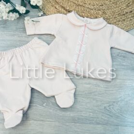 Kleo Kids Pink Bow Two Piece Set