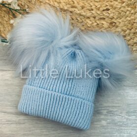 Kleo Kids Sky First Size Double Pom Hat