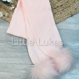 Kleo Kids Pink Pompom Scarf