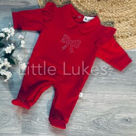 Kleo Kids Red Frill All In One