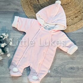 Kleo Kids Pink Pom Snowsuit