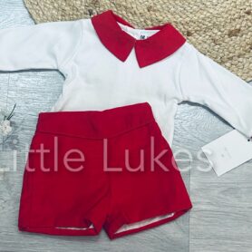 Kleo Kids Red Shorts Set