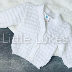 White Knitted Cardigan
