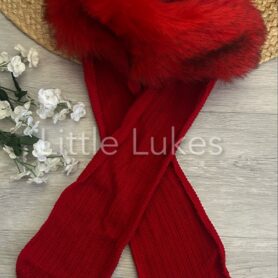 Red Russian Hat and Scarf