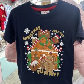 Navy ‘Christmas Just Got Yummy’ T-shirt