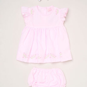 Pink Flower Dress Set 12905