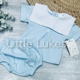 Blue Bib Jam Pants Set