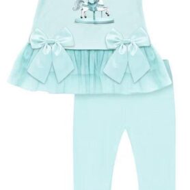 Mint Carousel Leggings Set