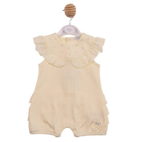 Mintini Lemon Diamanté Frill Romper 7105