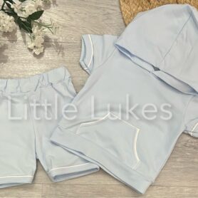 Kleo Kids Sky Hooded Shorts Set