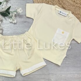 Kleo Kids Lemon Pocket Shorts Set