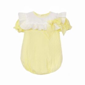 Wee Me Lemon Bow Romper