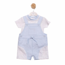 Mintini Colour Block Dungaree Set 7006