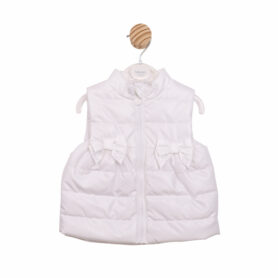 Mintini White Bow Gilet 6867