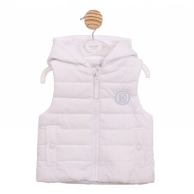 Mintini White Padded Gilet 6854