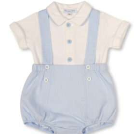 Sky Dungaree Braces Set