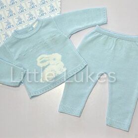 Pex Blue Bunny Knitted Set