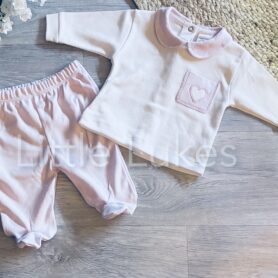 Kleo Kids Pink Heart Two Piece Set