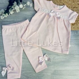 Kleo Kids Ribbon and Bow Leggings Set