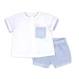Rapife Stripe Shorts Set 4114