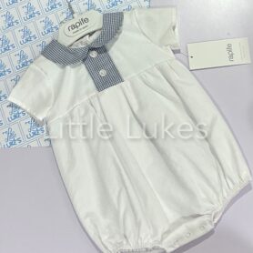 Rapife Navy and White Checked Romper 5108
